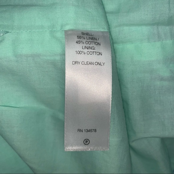 VINEYARD VINES Linen dress Embroidered flower bird tunic shift dress 00 wedding - Picture 12 of 13